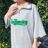 襟付きハーフジップロゴBIGTシャツ | non-hedge | 詳細画像14