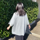 襟付きハーフジップロゴBIGTシャツ | non-hedge | 詳細画像17