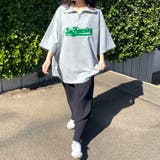 襟付きハーフジップロゴBIGTシャツ | non-hedge | 詳細画像19