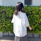 襟付きハーフジップロゴBIGTシャツ | non-hedge | 詳細画像7