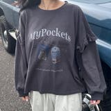 袖フリルネコプリントロンT | non-hedge  | 詳細画像11 