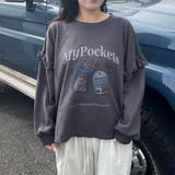 袖フリルネコプリントロンT | non-hedge  | 詳細画像12 