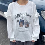 袖フリルネコプリントロンT | non-hedge  | 詳細画像19 