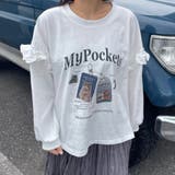 袖フリルネコプリントロンT | non-hedge  | 詳細画像20 