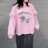 袖フリルネコプリントロンT | non-hedge  | 詳細画像32 