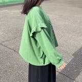 袖フリルネコプリントロンT | non-hedge  | 詳細画像4 