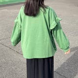 袖フリルネコプリントロンT | non-hedge  | 詳細画像6 