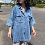 サックスブルー | デニムビッグシャツ | non-hedge