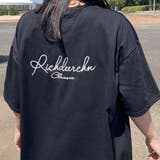 ブラック | バック刺繍ロゴTシャツ | non-hedge