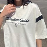 ベージュ | 袖配色ロゴTシャツ | non-hedge 