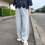 グレー | ラメカットカーブパンツ | non-hedge