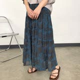 総柄ティアードスカート | non-hedge | 詳細画像1
