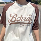 ベージュ | ラグラン配色ロゴTシャツ | non-hedge 