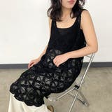 ブラック | クロシェキャミワンピース | non-hedge 