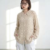 アイボリー | 襟付きクロシェカーディガン | non-hedge