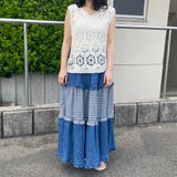 デニムチェック切替スカート | non-hedge  | 詳細画像19 