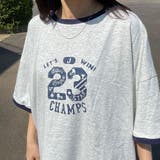 オートミール | リンガーロゴBIGTシャツ | non-hedge