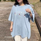 カレッジロゴ花刺繍BIGTシャツ | non-hedge | 詳細画像8