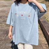 カレッジロゴ花刺繍BIGTシャツ | non-hedge | 詳細画像9