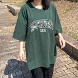 カレッジロゴ花刺繍BIGTシャツ | non-hedge | 詳細画像3