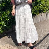柄ティアードスカート | non-hedge  | 詳細画像1 