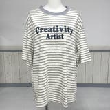 スラブボーダーロゴBIGTシャツ | non-hedge | 詳細画像12