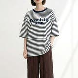 スラブボーダーロゴBIGTシャツ | non-hedge | 詳細画像1