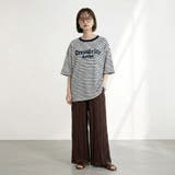 スラブボーダーロゴBIGTシャツ | non-hedge | 詳細画像2
