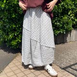 オフホワイト | チェック切替コクーンスカート | non-hedge 