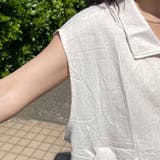 綿麻スタンドZIPベスト | non-hedge | 詳細画像9