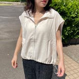 綿麻スタンドZIPベスト | non-hedge | 詳細画像2