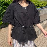 ブラック | ノーカラードロストブラウス | non-hedge