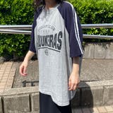 袖ラインラグラン配色BIGTシャツ | non-hedge | 詳細画像13