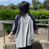 袖ラインラグラン配色BIGTシャツ | non-hedge | 詳細画像16