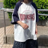 袖ラインラグラン配色BIGTシャツ | non-hedge | 詳細画像19