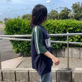 袖ラインラグラン配色BIGTシャツ | non-hedge | 詳細画像3