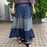 デニムチェック切替スカート | non-hedge  | 詳細画像10 