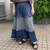デニムチェック切替スカート | non-hedge  | 詳細画像11 