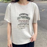 ベージュ | スラブプリントTシャツ | non-hedge