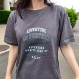 チャコール | スラブプリントTシャツ | non-hedge