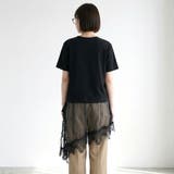 裾レースレイヤースラブTシャツ | non-hedge  | 詳細画像4 