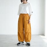 ナイロン風刺繍ロゴパンツ | non-hedge  | 詳細画像1 