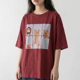 パネル転写ネコBIGTシャツ | non-hedge | 詳細画像1