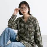 ベージュ | ヴィンテージ風チェックビッグシャツ | non-hedge 