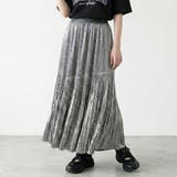 シルバー | シャイニープリーツスカート | non-hedge