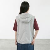 ナイロン風フードベスト | non-hedge | 詳細画像6