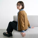 襟デニム切替TOPS | non-hedge | 詳細画像15