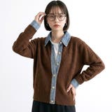 襟デニム切替TOPS | non-hedge | 詳細画像3