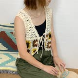 カラークロシェリボンベスト | non-hedge  | 詳細画像9