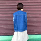 カットオフノーカラーデニムベスト | non-hedge | 詳細画像4